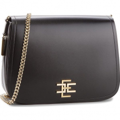 Torebka ELISABETTA FRANCHI - BS-38A-86E2 Nero 110. Czarne torebki klasyczne damskie marki Elisabetta Franchi, ze skóry, duże. Za 1099,00 zł.