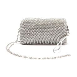 Torebki klasyczne damskie: Torebka w kolorze srebrnym – (S)21,5 x (W)13 cm