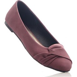 Baleriny bonprix bordowy. Czerwone baleriny damskie marki bonprix. Za 34,99 zł.