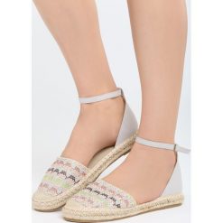 Espadryle damskie: Szare Espadryle Navajo