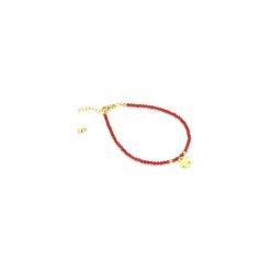Bransoletka Koral Koniczyna złoto. Czerwone bransoletki damskie Brazi druse jewelry, z koralem, złote. Za 150,00 zł.