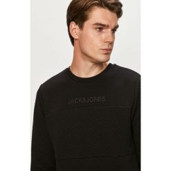 Jack & Jones - Bluza. Szare bluzy męskie Jack & Jones, s, z aplikacjami, z bawełny, z okrągłym kołnierzem, bez rękawów, bez kaptura. Za 169,90 zł.