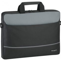 Torba TARGUS Intellect Topload 15.6 cali Czarno-szary (TBT238EU). Szare torby na laptopa Targus, bez wzorów, z materiału. Za 79,99 zł.