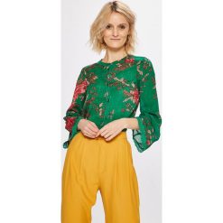Answear - Koszula. Zielone koszule body marki ANSWEAR, s, z poliesteru, casualowe, ze stójką. W wyprzedaży za 89,90 zł.