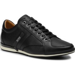 Sneakersy BOSS - Saturn 50417392 10208769 01 Black 002. Czarne sneakersy męskie Boss, na co dzień, bez wzorów, ze skóry ekologicznej, eleganckie, bez zapięcia. Za 749,00 zł.