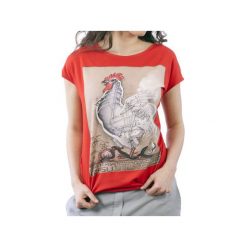 Bluzka Anatomia czasu. Czerwone bluzki damskie Manifesto art clothes, l, bez wzorów, bez kołnierzyka, bez rękawów. Za 119,00 zł.