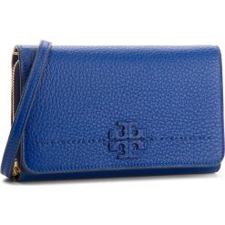 Torebka TORY BURCH - Mcgraw Flat Wallet Cross-Body 41848 Bright Indigo 493. Niebieskie listonoszki damskie Tory Burch, ze skóry, na ramię. W wyprzedaży za 879,00 zł.