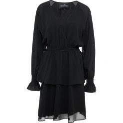 DESIGNERS REMIX LEA WRAP DRESS Sukienka koktajlowa black. Czarne sukienki koktajlowe marki DESIGNERS REMIX, z materiału. Za 899,00 zł.