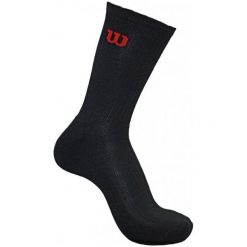 Skarpetki męskie: Wilson Skarpety Tennis Premium Crew Men 3 Pair Black