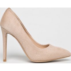 Public Desire - Szpilki. Szare szpilki Public Desire, bez wzorów, z materiału, bez obcasa, na obcasie, bez zapięcia. Za 149,90 zł.