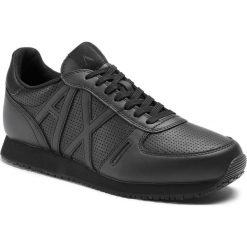 Sneakersy ARMANI EXCHANGE - XUX017 XCC04 00002 Black. Czarne półbuty męskie Armani Exchange, na co dzień, bez wzorów, ze skóry ekologicznej, bez zapięcia. Za 559,00 zł.