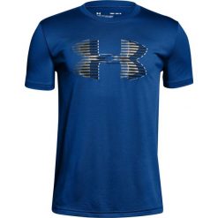 Koszulka chłopięca Tech Big Logo Solid Tee Granatowa r. 122-127cm (1306073-400). Niebieskie t-shirty chłopięce marki Under Armour. Za 52,58 zł.