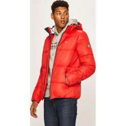 Tommy Jeans - Kurtka. Brązowe płaszcze męskie Tommy Jeans, s, bez wzorów, z elastanu, krótkie, z kapturem. Za 999,90 zł.