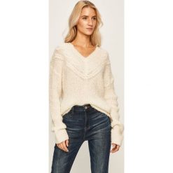 Miss Sixty - Sweter. Białe swetry damskie Miss Sixty, s, bez wzorów, z wełny, bez rękawów, bez kaptura. W wyprzedaży za 399,90 zł.