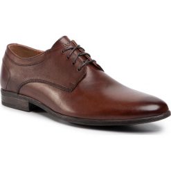 Półbuty LASOCKI FOR MEN - MB-TOM-01 Brown. Pomarańczowe buty wizytowe męskie Lasocki For Men, bez wzorów, ze skóry, klasyczne, bez zapięcia. Za 199,99 zł.