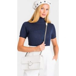 GOLF Trussardi Jeans. Niebieskie swetry damskie Trussardi Jeans, s, bez wzorów, z jeansu, bez rękawów, bez kaptura. Za 429,00 zł.