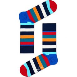 Happy Socks - Skarpetki. Szare skarpetki damskie marki Happy Socks, bez wzorów, z elastanu. Za 39,90 zł.