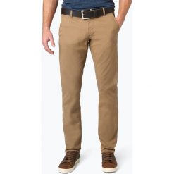 Selected - Chinosy męskie – Paris, beżowy. Brązowe spodnie męskie Selected, m, bez wzorów, klasyczne. Za 249,95 zł.