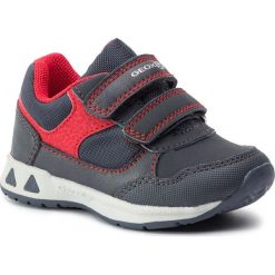 Sneakersy GEOX - B Palvis B.A B941RA 054FU C0735 M Navy/Red. Niebieskie trampki chłopięce Geox, bez wzorów, ze skóry ekologicznej, na rzepy. W wyprzedaży za 129,00 zł.