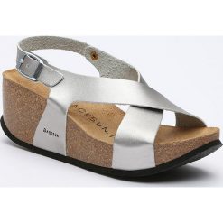 Buty damskie: Sandały w kolorze srebrnym