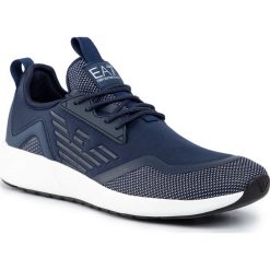 Sneakersy EA7 EMPORIO ARMANI - X8X030 XK053 00285 Navy. Niebieskie sneakersy męskie EA7 Emporio Armani, na co dzień, bez wzorów, ze skóry ekologicznej, eleganckie, bez zapięcia. W wyprzedaży za 469,00 zł.
