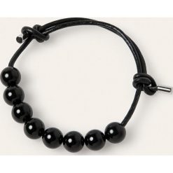 Calvin Klein - Bransoletka. Czarne bransoletki damskie Calvin Klein, ze skóry. W wyprzedaży za 149,90 zł.