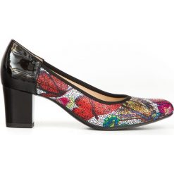 Czółenka na 5 cm słupku - skóra naturalna - model 1252 - kolor motyl. Czółenka damskie Zapato, bez wzorów, ze skóry, bez obcasa, na słupku. Za 319,00 zł.