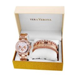 Vera Verona Damski Zestaw Zegarek Z Bransoletkami mwf16-031c. Szare zegarki damskie Vera Verona. Za 319,00 zł.