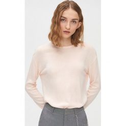 Gładki sweter - Kremowy. Białe swetry damskie Cropp, s, bez wzorów, bez rękawów, bez kaptura. Za 49,99 zł.