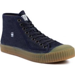 Trampki G-STAR RAW - Rovulc Roel Mid D04359-8714-881 Dk Navy. Niebieskie półbuty męskie G-Star RAW, bez wzorów, z gumy, retro, bez zapięcia. W wyprzedaży za 279,00 zł.