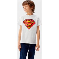Mango Kids - T-shirt dziecięcy Pixel 110-164 cm. Białe t-shirty chłopięce Mango Kids, z nadrukiem, z bawełny, bez rękawów. W wyprzedaży za 49,90 zł.
