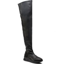 Muszkieterki LIU JO - Karlie 33 B69039 JX001 Black 22222. Czarne kozaki damskie Liu Jo, ze skóry, przed kolano, na wysokim obcasie, bez zapięcia. Za 849,00 zł.
