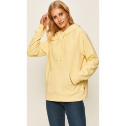 Levi's - Bluza. Żółte bluzy damskie Levi's®, s, z nadrukiem, z bawełny, bez rękawów, z kapturem. Za 319,90 zł.