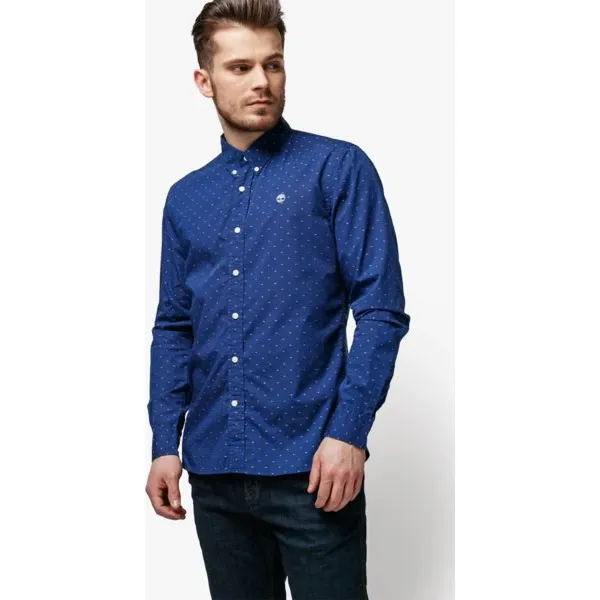 Timberland Koszula Ls Tioga River Texture Shirt Slim , granatowy, rozmiar XXXL. Niebieskie koszule męskie Timberland, m, bez wzorów, z bawełny, bez kołnierzyka, bez rękawów. W wyprzedaży za 239,99 zł.