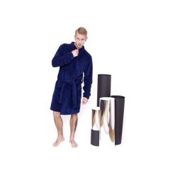 Szlafroki męskie: SZLAFROK MALE-ME Home |GRANATOWY|