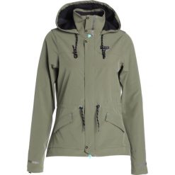 Pearl Izumi VERSA BARRIER Kurtka Outdoor foothills green. Zielone kurtki damskie softshell Pearl Izumi, l, z elastanu, outdoorowe. W wyprzedaży za 356,85 zł.