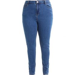 Lost Ink Plus Jeansy Slim Fit mid denim. Niebieskie rurki damskie Lost Ink Plus, z elastanu. W wyprzedaży za 151,20 zł.