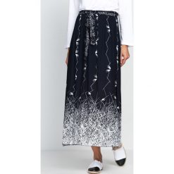Granatowa Spódnica Fowl. Szare bez kategorii marki Born2be, m, maxi. Za 49,99 zł.
