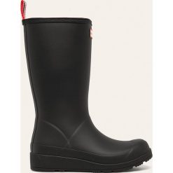 Hunter - Kalosze. Czarne kalosze damskie Hunter, bez wzorów, z gumy. W wyprzedaży za 299,90 zł.