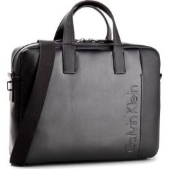 Torba na laptopa CALVIN KLEIN - Elevated Logo Slim L K50K503613 001. Czarne plecaki męskie marki Calvin Klein, ze skóry ekologicznej. W wyprzedaży za 399,00 zł.