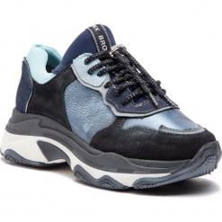 Sneakersy BRONX - 66167-HA BX 1525 Dark Blue 70. Niebieskie sneakersy damskie marki Bronx, z materiału. W wyprzedaży za 419,00 zł.