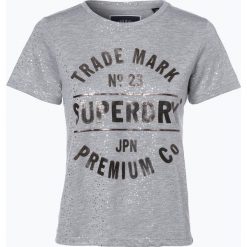 T-shirty damskie: Superdry – T-shirt damski, szary