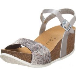 Buty damskie: Sandały w kolorze srebrnym