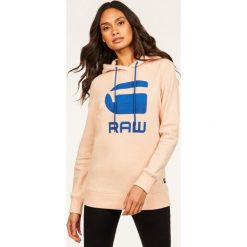 Bluza G-Star Raw Boyfriend Diamond Line Graphic Hooded D16236-A613-B243. Różowe bluzy damskie G-Star RAW, s, bez wzorów, z bawełny, bez rękawów, bez kaptura. W wyprzedaży za 289,00 zł.