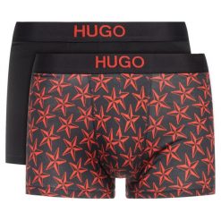 Komplet 2 par bokserek Hugo Trunk Brother 50403225. Bokserki męskie HUGO, bez wzorów, z elastanu. Za 169,00 zł.