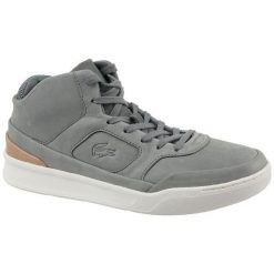 Lacoste Explorateur Mid 3 cam0096248 46 Szare. Szare buty sportowe męskie marki Lacoste, ze skóry, lacoste explorateur. W wyprzedaży za 449,99 zł.