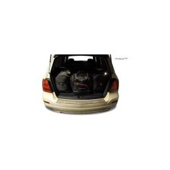 MERCEDES GLK, 2008-2015 TORBY DO BAGAŻNIKA 4 SZT KJUST - 7027008. Czarne torby podróżne KJUST, bez wzorów, z kauczuku, klasyczne. Za 1049,00 zł.