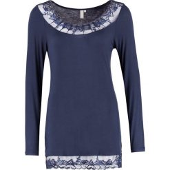 Bluzki asymetryczne: Cream FLORENCE Bluzka z długim rękawem royal navy blue