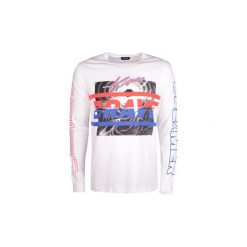 T-shirty z długim rękawem Diesel 00S92M 0091B / T-JOE-LS-SC. Białe t-shirty męskie Diesel, s, bez wzorów, bez kołnierzyka, długie. Za 199,00 zł.