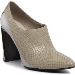 Półbuty UNITED NUDE - Molten Flow Bootie Hi 1047742620 Sand. Szare półbuty damskie United Nude, bez wzorów, ze skóry, eleganckie, bez obcasa, na obcasie, bez zapięcia. W wyprzedaży za 669,00 zł.